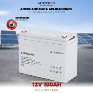 Batería solar gel 12V 100Ah