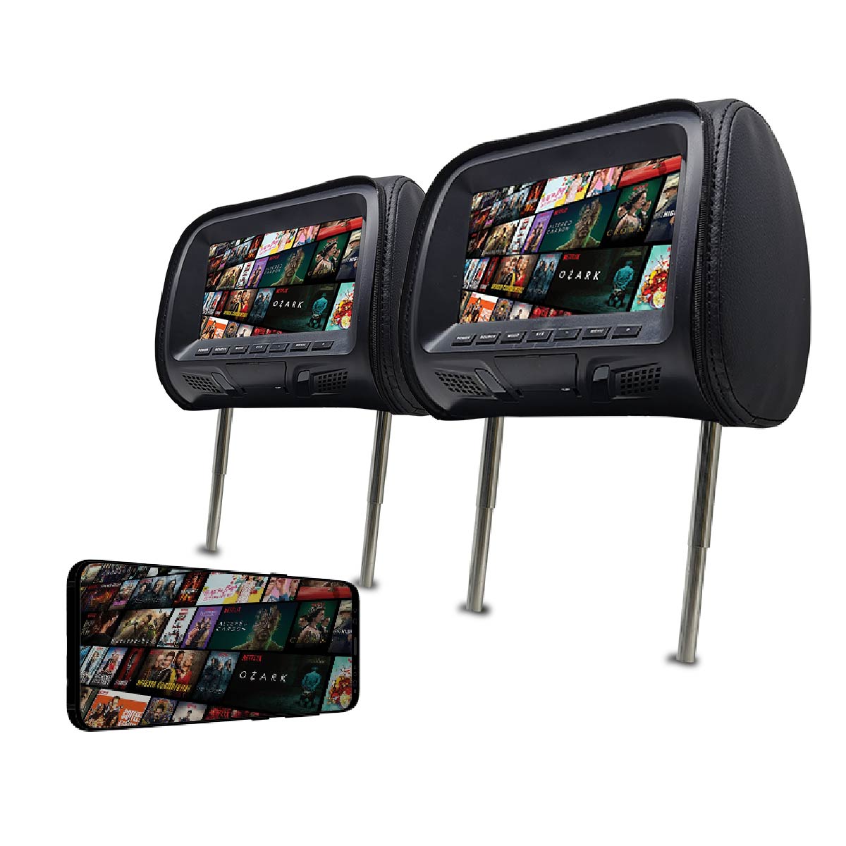 Pantalla para cabecera de carro