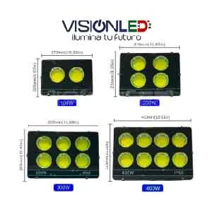 Reflector led 100w 200w 300w 400w 110v 6500k Ip66-13 Reflector Led 100w 200w 300w 400w 110v 6500k Ip66