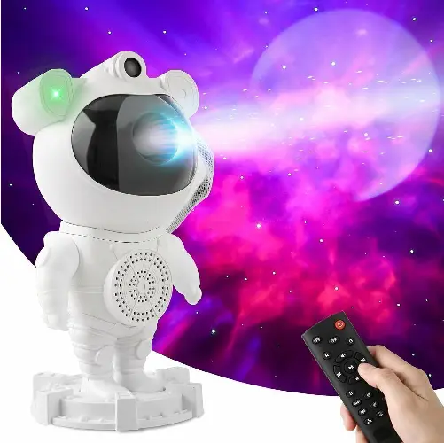 Astronauta Proyector Galaxia con Parlante Bluetooth