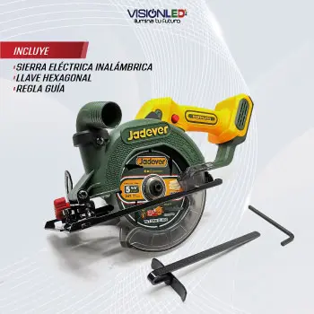 SIERRA CIRCULAR INALAMBRICA 5 20V 6300RPM INC CARGADOR & BATERIA