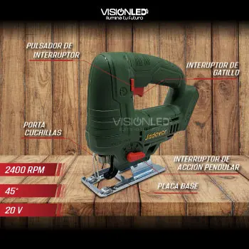 SIERRA CALADORA INALAMBRICA 20V 2400RPM