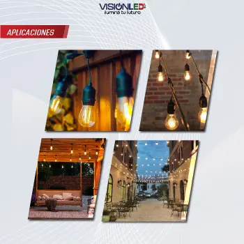 Cable Guirnalda 10mts 12 Boquillas