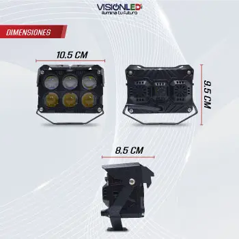 Exploradora Bicolor Doble Fila 6 Lupas