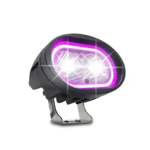 HALOGENO OVALADO MOTO FILO ROSA