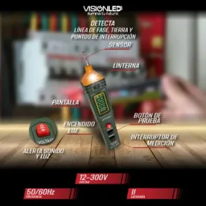 visionled-lapiz-probador-de-voltaje-ac-12v-300v-x-1 LAPIZ PROBADOR DE VOLTAJE AC 12V-300V
