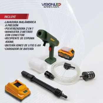 HIDROLAVADORA INALAMBRICA A PRESION 20V