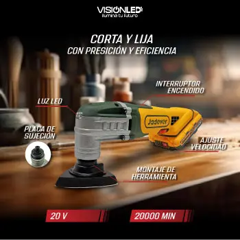 LIJADORA DE MULTIHERRAMIENTA INC CARGADOR & BATERIA 5.0AH