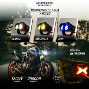 NEBLINERO BICOLOR 2 LUPAS 12V Exploradora doble lupa dual color