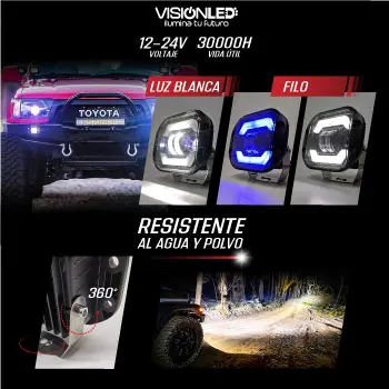 Neblinero Empotrable Filo WB