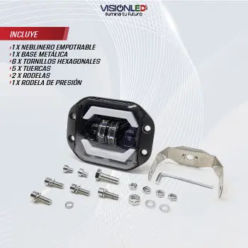 Neblinero Empotrable Filo WB