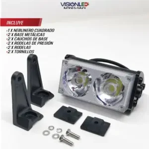 neblinero cuadrado 60w neblinero led 60w faro led luz blanca