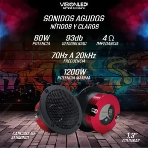 Tweeter 1200W Tweeter 1.3 Pulgadas 1200w
