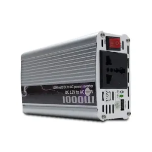 INVERSOR TRANSFORMADOR CONVERTIDOR PARA AUTO 12V A 110V 1000W