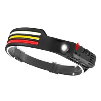 Linterna LED 3 COB con Sensor