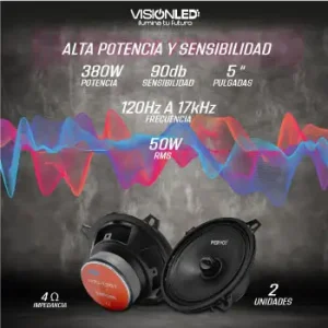 Medios tipo Bala 5 pulgadas