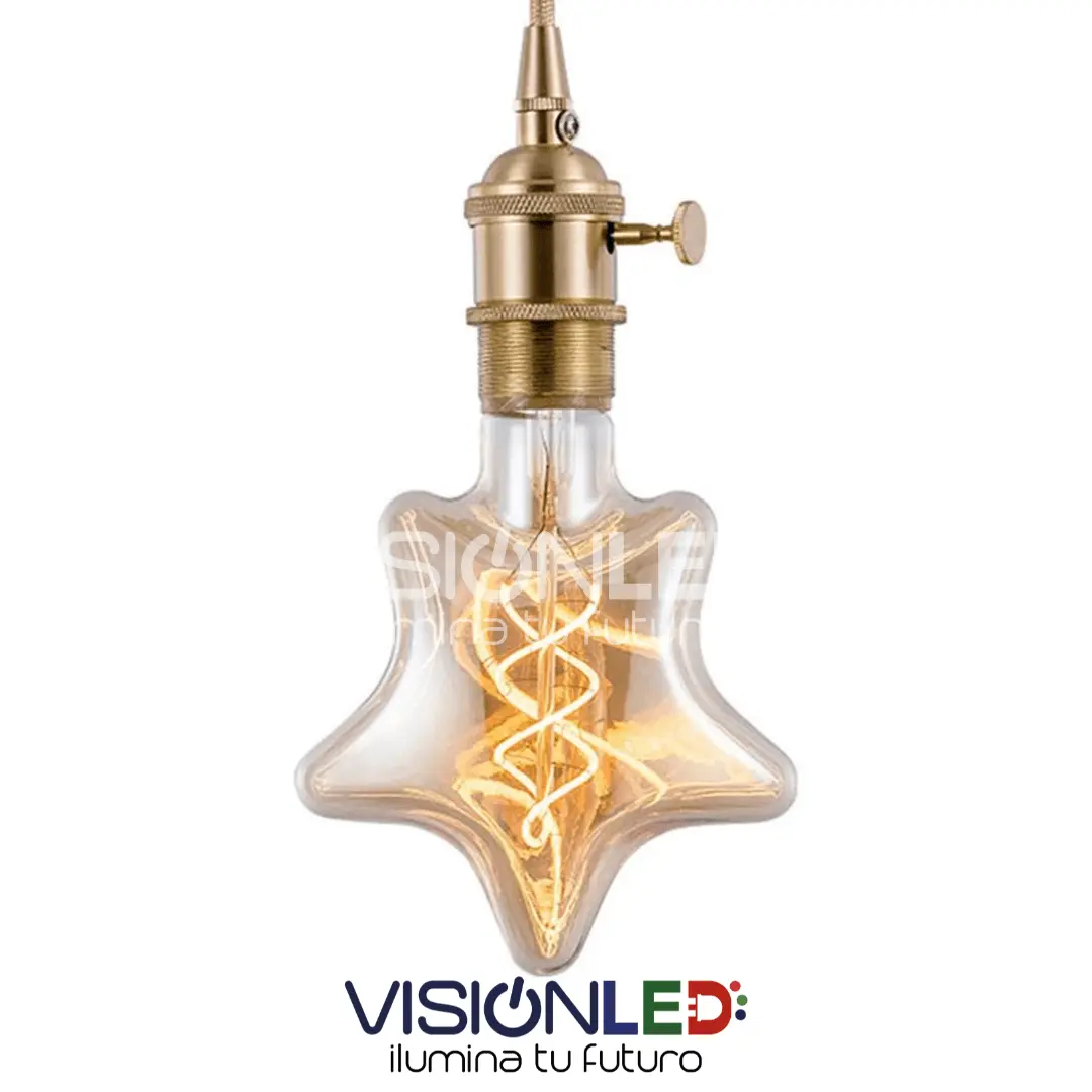 FOCO ESTRELLA ESPIRAL E27 LUZ CALIDA 4W