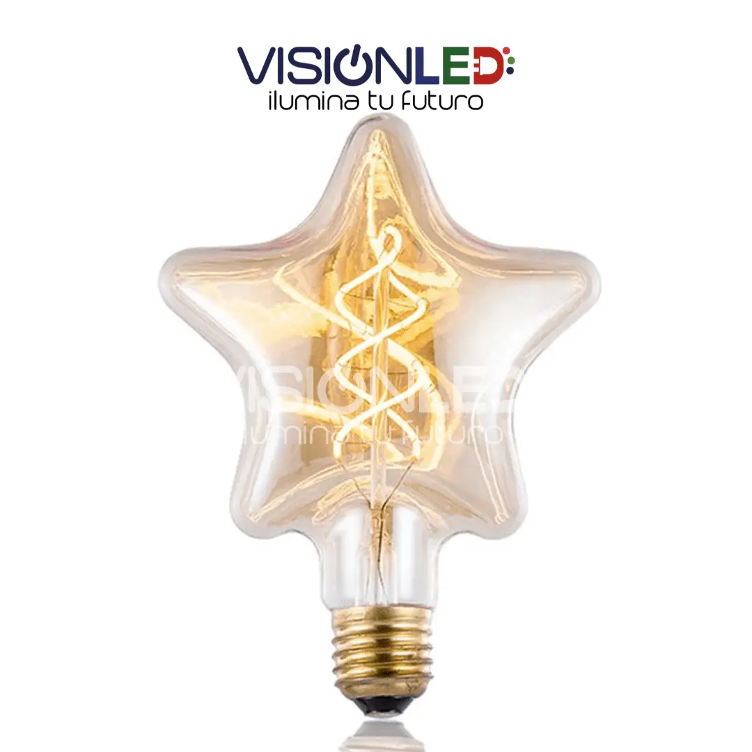 FOCO ESTRELLA ESPIRAL E27 LUZ CALIDA 4W - Imagen 2