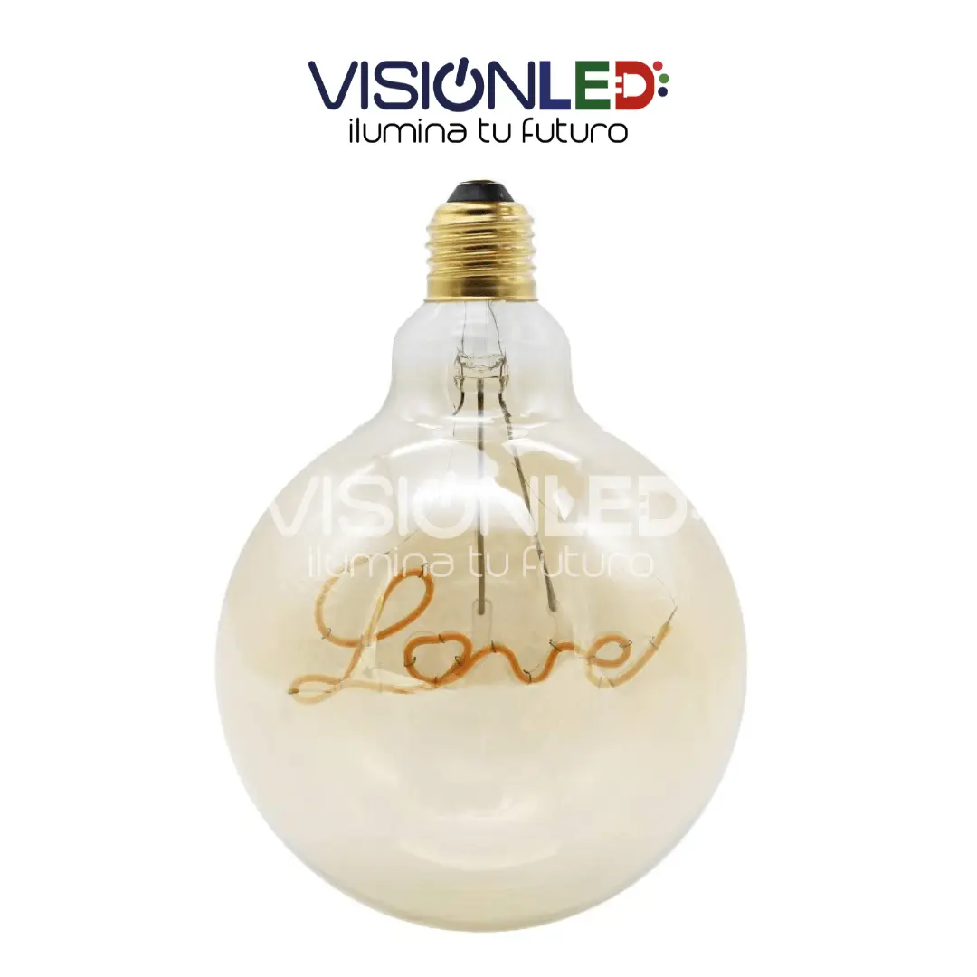 FOCO REDONDO E27 LOVE INTERIOR LUZ CALIDA 4W