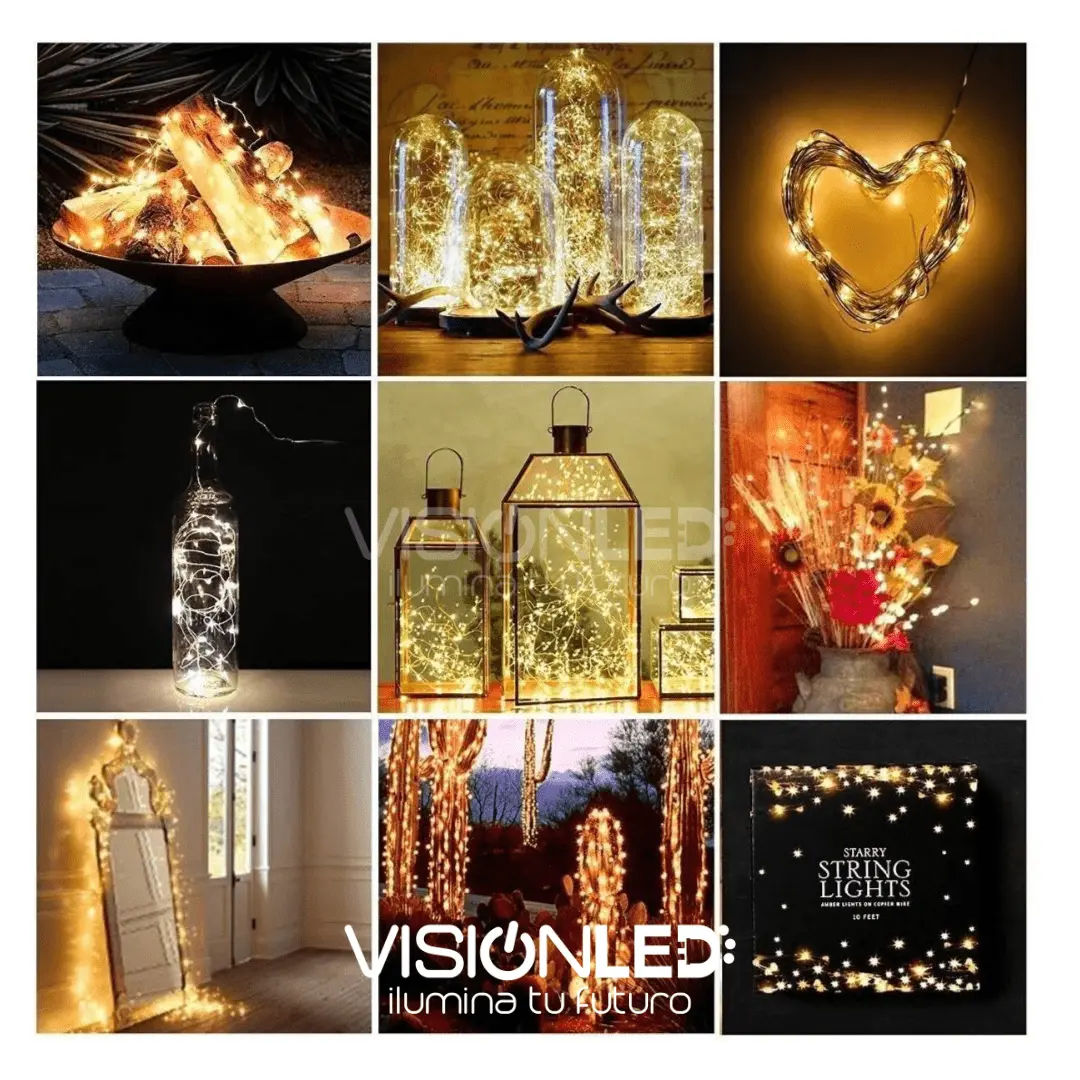 LUZ DE HADA CALIDA 10MTS PILAS - Imagen 3