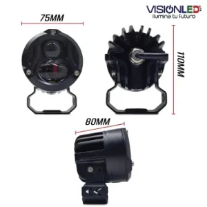 Exploradora Cuadrado 1200lm Luces LED antiniebla Luces antiniebla de conducción blanca/luz LED