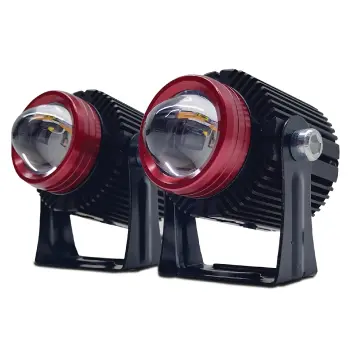 FOCO MOTO BICOLOR CARCASA ROJA WY 20W