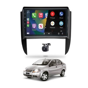 Radio 9 Pulgadas Android 16 Adaptador Aveo 2005 Con Cámara Retro