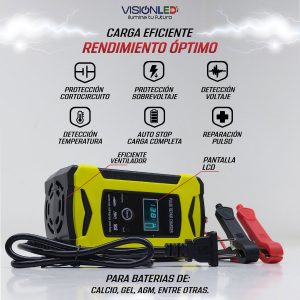 Cargador De Bateria Emergencia 110v