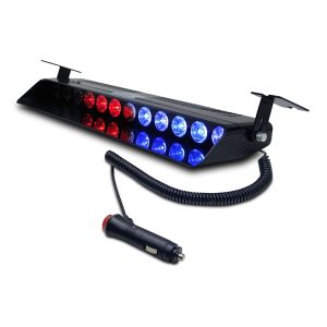 Baliza LED para Parabrisas 12 LEDs Rojo / Azul – 12V
