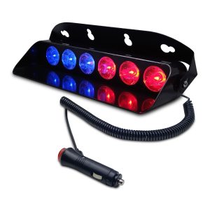 Baliza LED para Parabrisas 6 LEDs Rojo / Azul – 12V