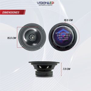 parlantes-6_5pulg-qws-m653-2 Parlantes Tipo Bala 6.5” Doble Vía 200W
