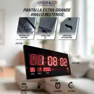 Reloj Digital Grande Pared