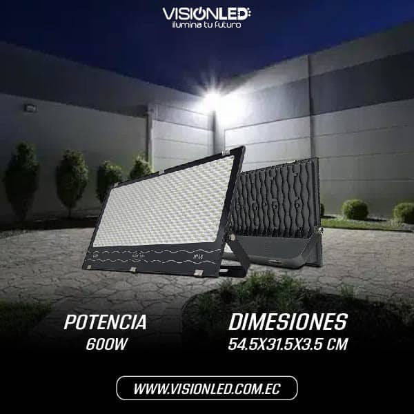 Reflector LED SMD 600W IP66 Exterior - Imagen 4