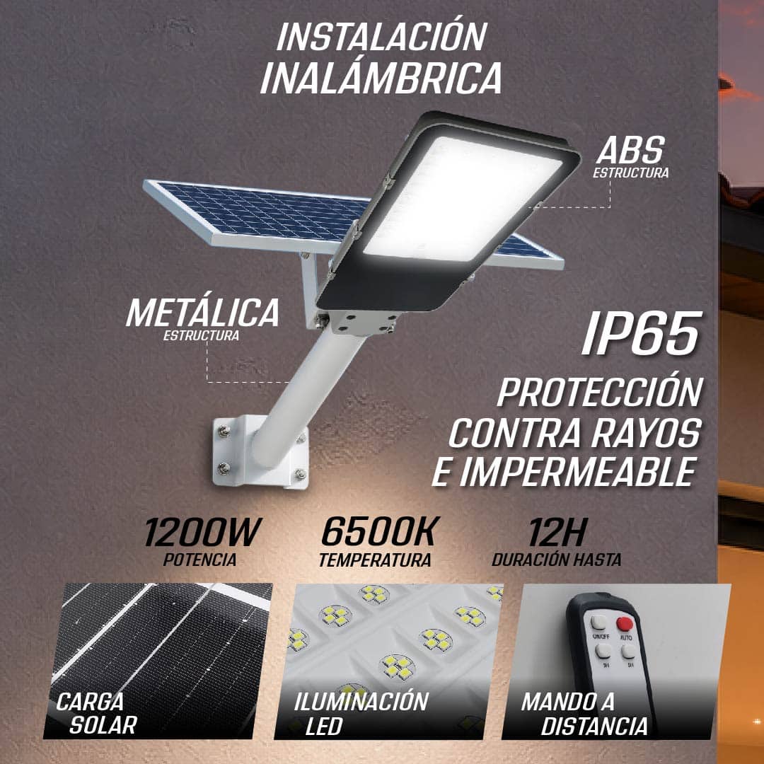Luminaria Solar 1200W