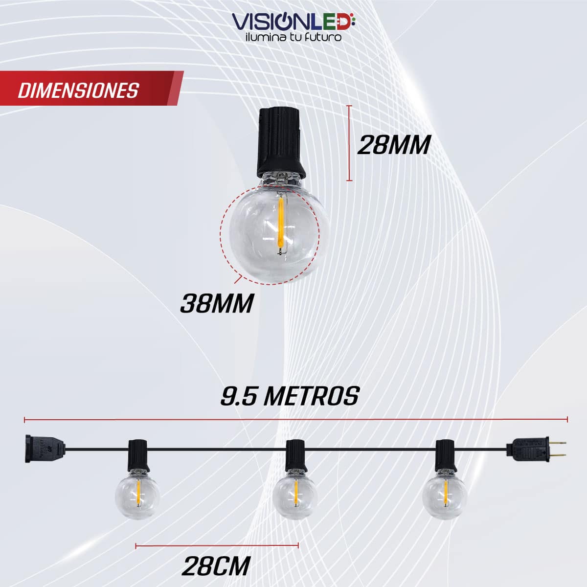 Guirnalda LED E12