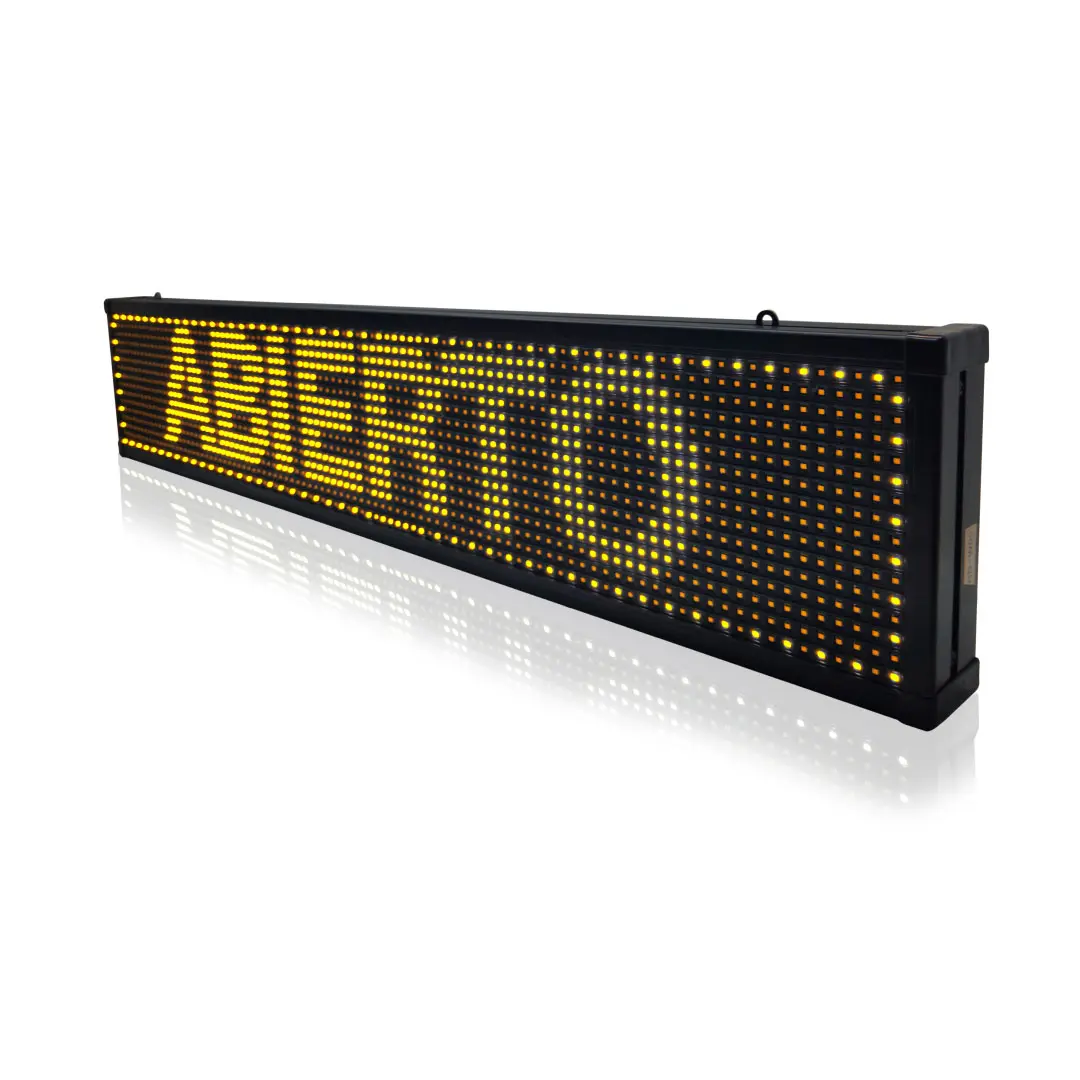 Letrero LED amarillo programable WiFi