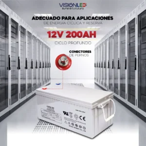 Batería solar gel 12V 200Ah