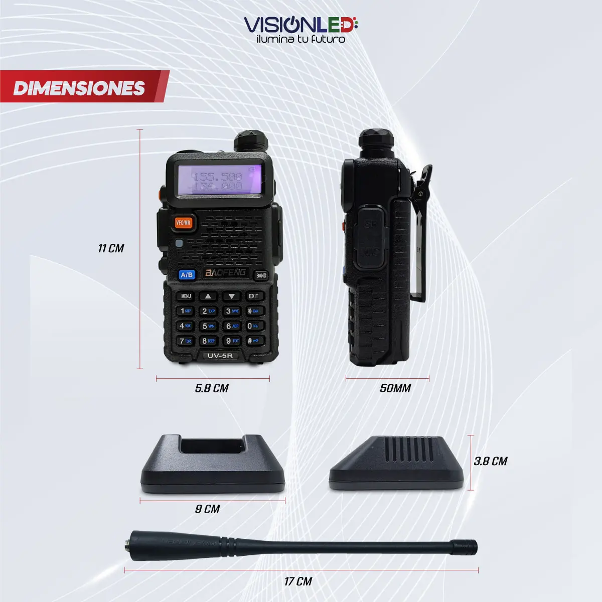 Radio Baofeng UV-5R | Walkie Talkie Doble Banda VHF UHF