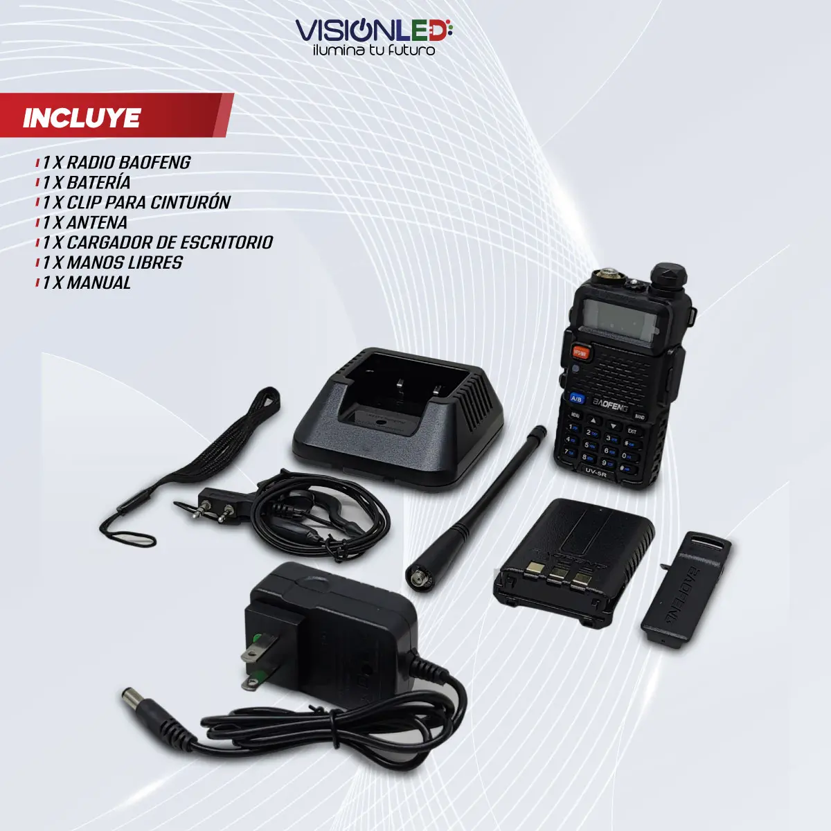 Radio Baofeng UV-5R | Walkie Talkie Doble Banda VHF UHF