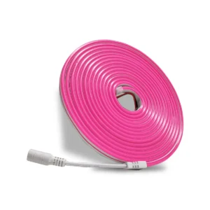 Cinta LED neón rosada 12V flexible IP68 para decoración