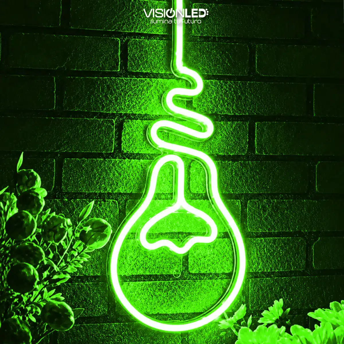 Cinta LED neón verde 12V