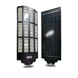 Luminaria solar LED exterior 2400W con sensor de movimiento y control remoto