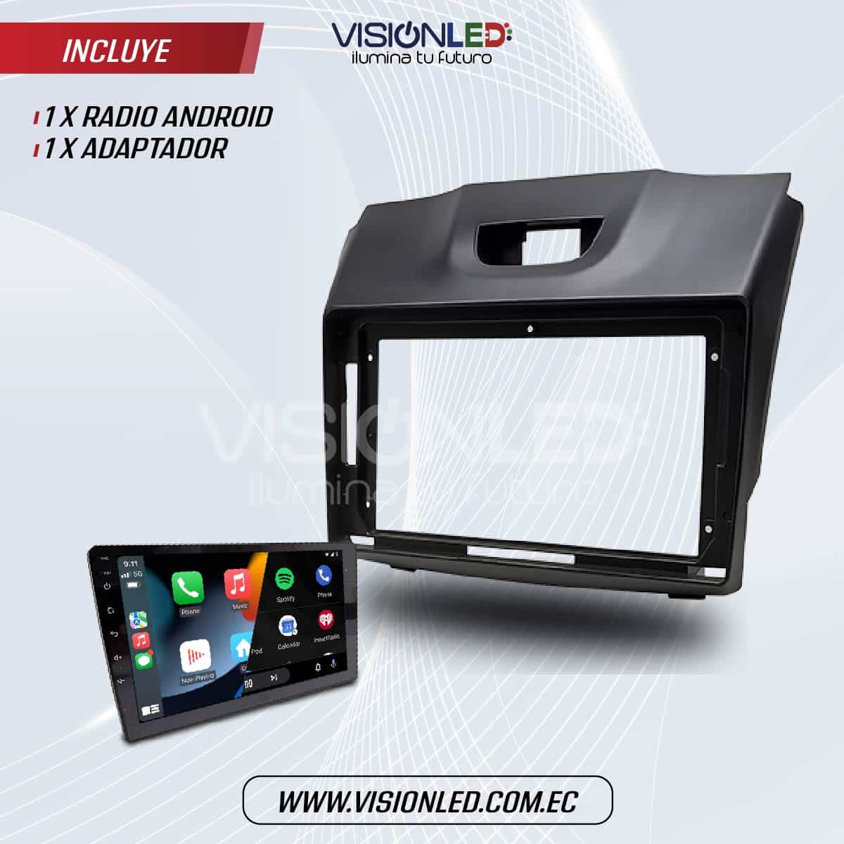Radio Android 9 Pulgadas D-Max CarPlay Android Auto | Chevrolet D-Max 2012+