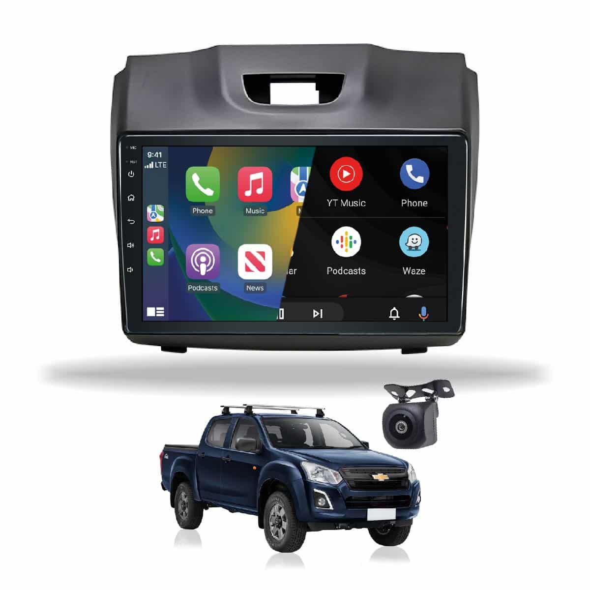 Radio Android 9 Pulgadas D-Max CarPlay Android Auto | Chevrolet D-Max 2012+