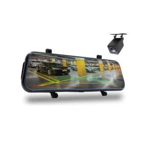 Espejo Retrovisor con Cámara Frontal y Trasera 10" Full HD