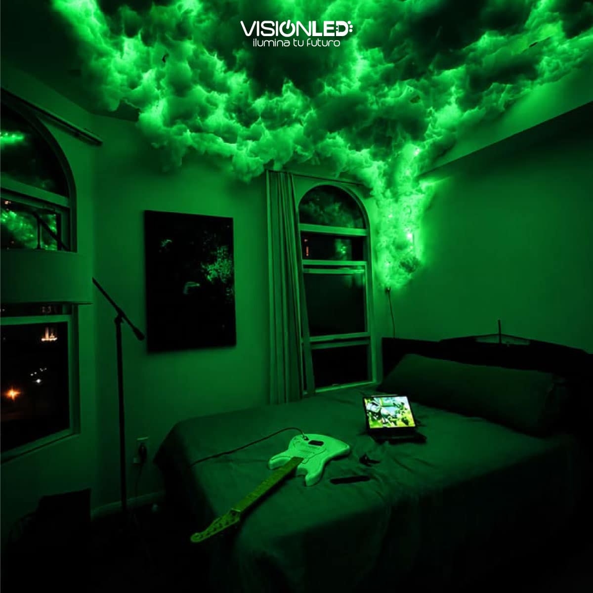 Módulo LED verde 110V resistente al agua para iluminación